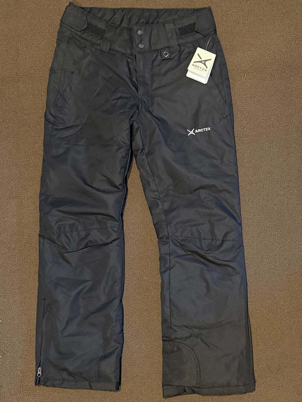 Arctix Women's Essential Insulated Snow Pants, Black, Size Med (8-10) 31" Inseam